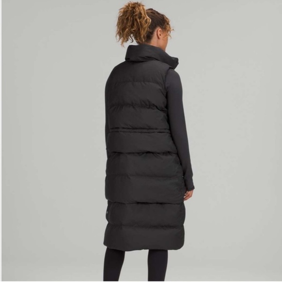 Lululemon Transformable Parka Black Size 6 Long Vest Removable Sections Down - Picture 5 of 16